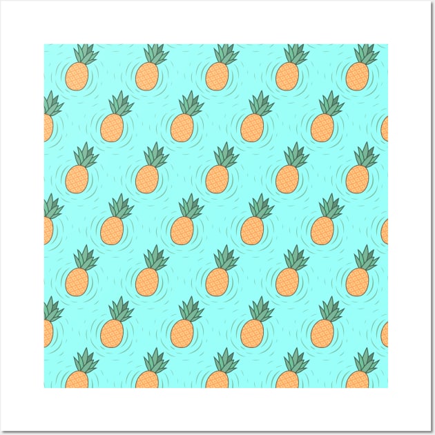 Pineapple pattern Wall Art by walterorlandi